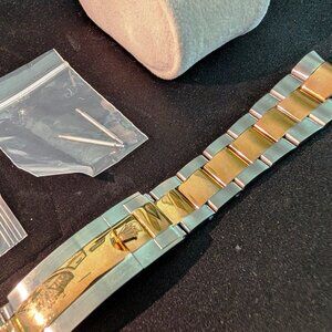 21 mm Two Tone Watch Bracelet Strap Fits Rolex Datejust 41mm 126334